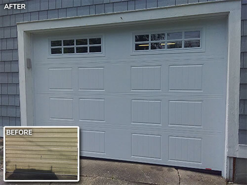 Garaga garage door - Acadia 138 North Hatley SP, 10’ x 6’9”, Ice White